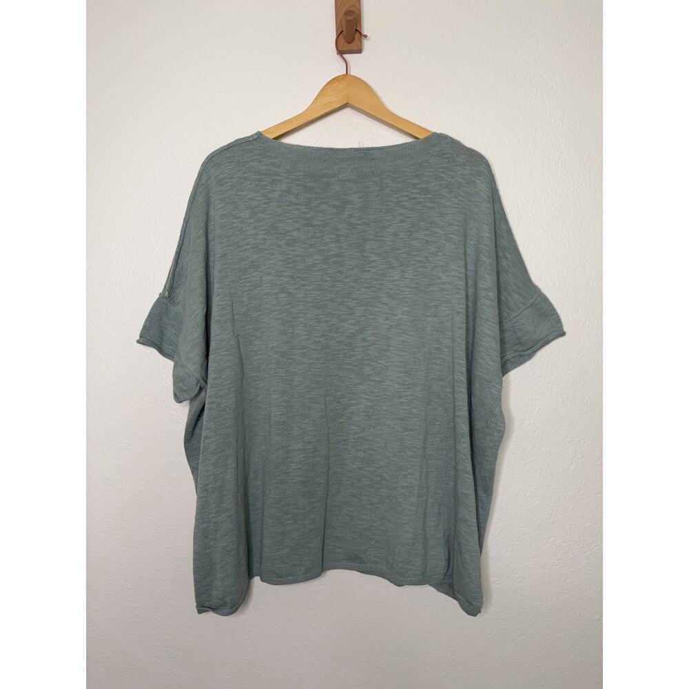 NWT Free People Beach Winnie Blue Sweater Tee Size Medium Effortless Boho Chic - Picture 5 of 5